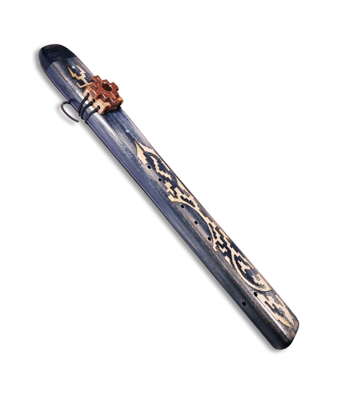 flauta nativa doble camara Blue Mistic