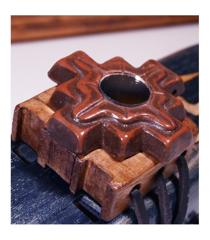 flauta nativa doble camara Blue Mistic