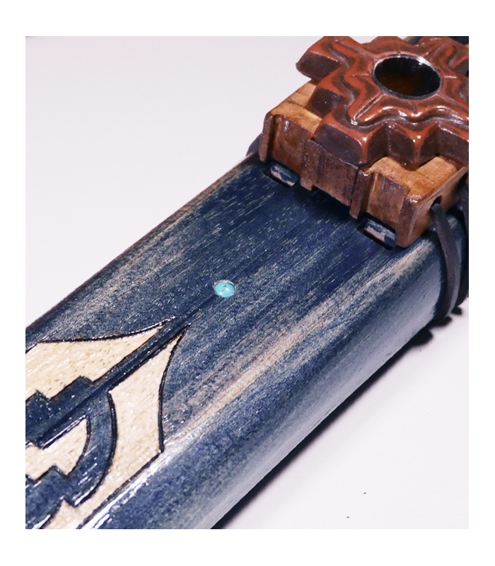 flauta nativa doble camara Blue Mistic